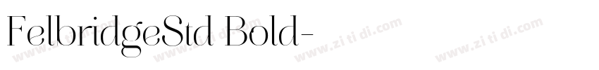 FelbridgeStd Bold字体转换